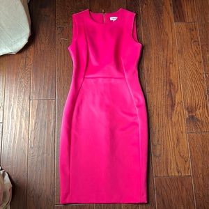 Calvin Klein slim fitting sz6 Hot Pink Dress